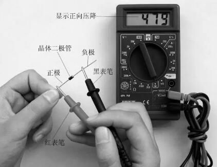 数字万用表测量场效应管