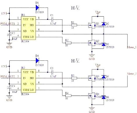 mos管h桥驱动电路图