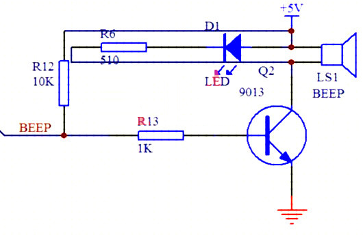 蜂鸣器驱动电路图
