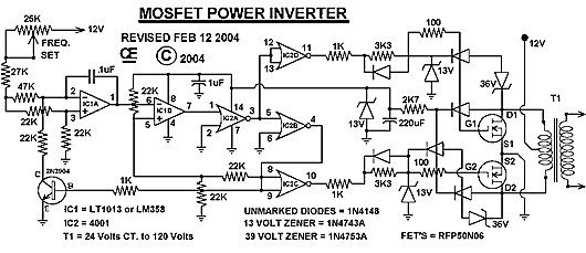 1000W逆变器 220V MOSFET