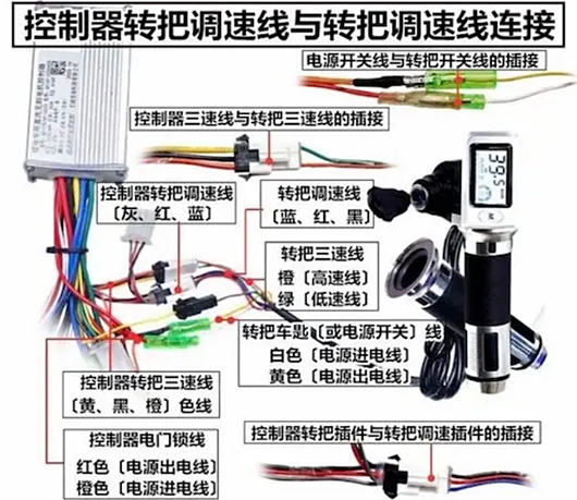 电动车控制器线路图 接线图