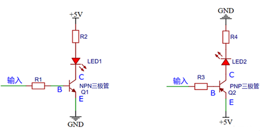 pnp三极管开关电路
