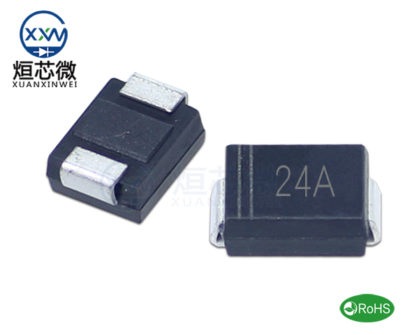 P6SMB24A参数,TVS二极管P6SMB24A瞬态(变)抑制二极管