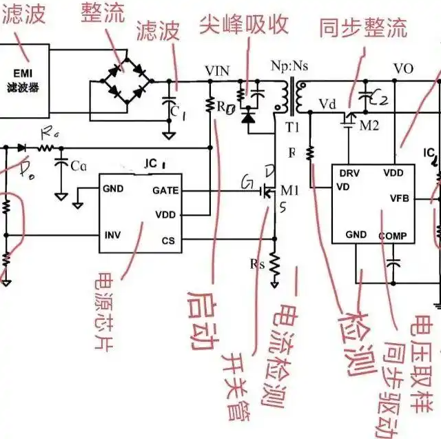 半桥电源,上管