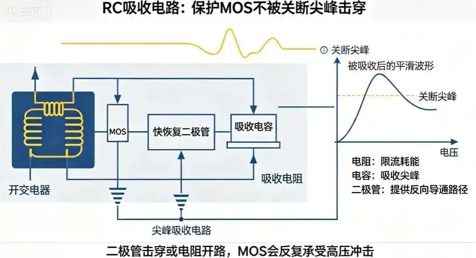 开关电源,MOS管炸