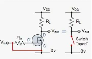 没有电阻的MOSFET