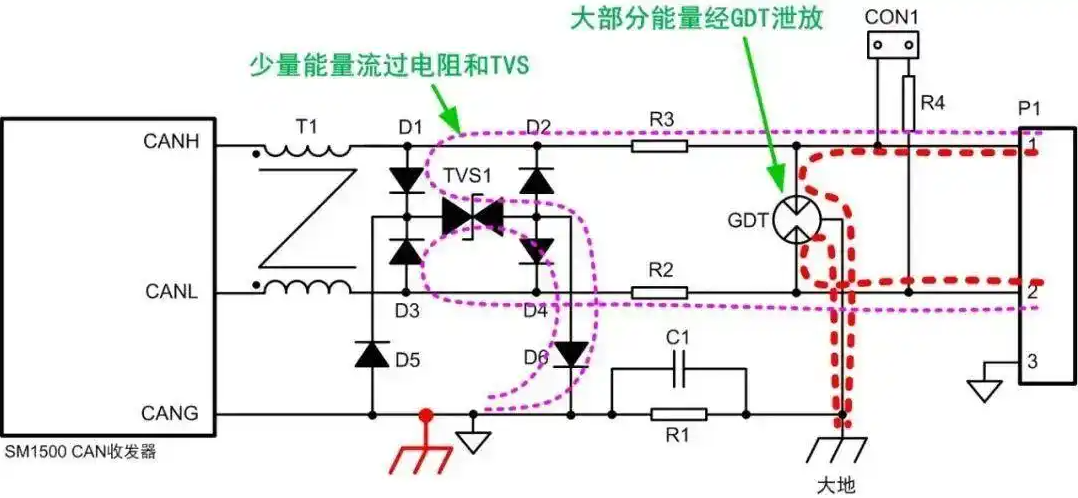 TVS管,差模,共模防护